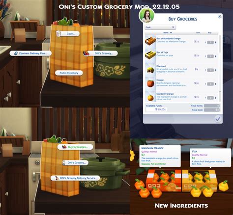 WROO 모드와 완벽 호환됩니다. . Oni custom grocery mod